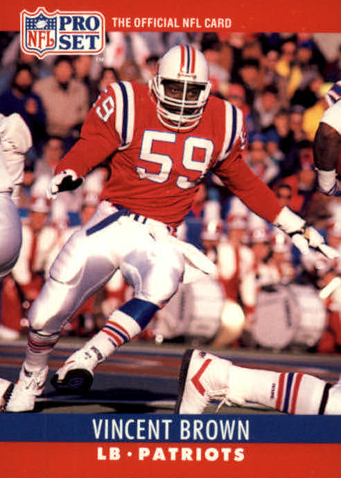 NFL 1990 ProSet - No 201 - Vincent Brown