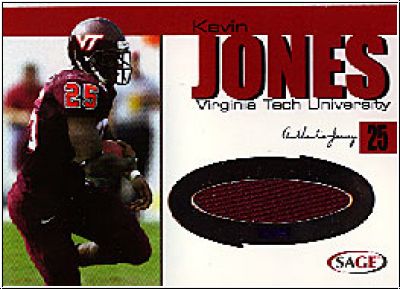 NFL 2004 SAGE Jersey Red - No J9 - Kevin Jones