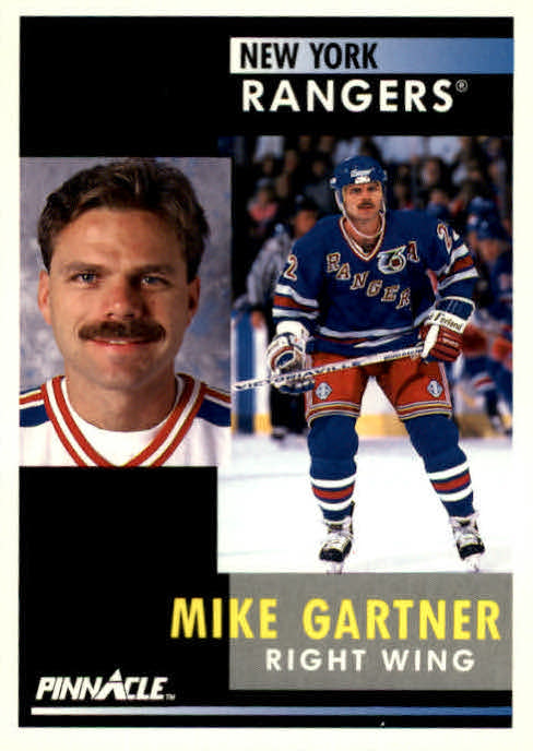 NHL 1991-92 Pinnacle - No 202 - Mike Gartner