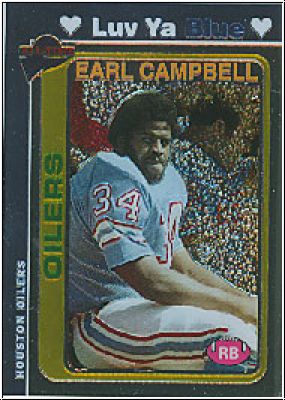 NFL 2004 Topps Fan Favorites Chrome - No 25 - Earl Campbell