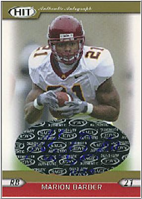 NFL 2005 SAGE HIT Autographs Gold - No A20 - Marion Barber