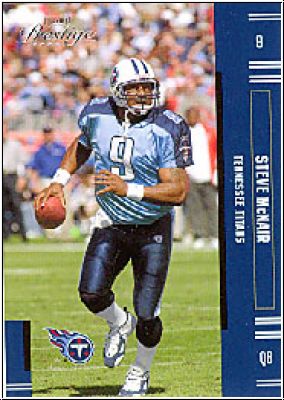 NFL 2005 Playoff Prestige - No. 139 - Steve McNair