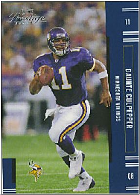 NFL 2005 Playoff Prestige - No. 72 - Daunte Culpepper