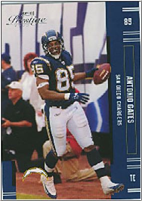 NFL 2005 Playoff Prestige - No 117 - Antonio Gates