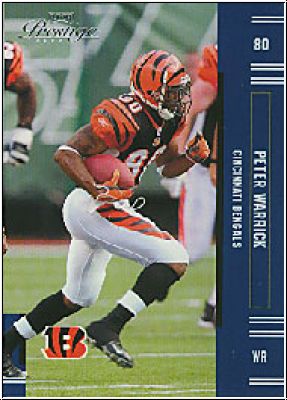 NFL 2005 Playoff Prestige - No 27 - Peter Warrick