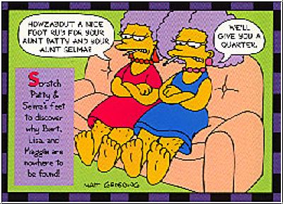 Simpsons 1994 SkyBox Smell-O-Rama - No 7