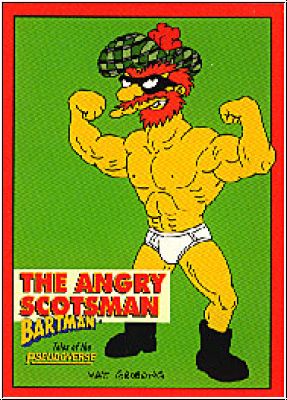 Simpsons 1994 SkyBox Bartman Cards - No B5