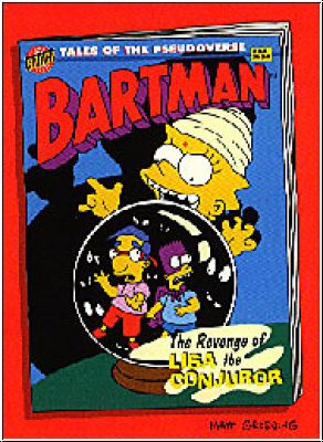 Simpsons 1994 SkyBox Bartman Cards - No B2