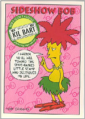 Simpsons 1993 SkyBox - No S 9 - Sideshow Bob