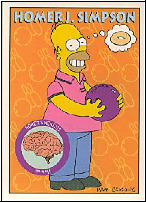 Simpsons 1993 SkyBox - No S 1 - Homer J. Simpson