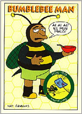 Simpsons 1993 SkyBox - No S 17 - Bumblebee Man