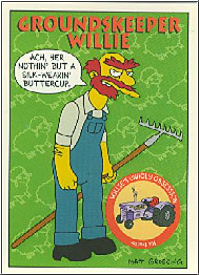 Simpsons 1993 SkyBox - No S 22 - Groundskeeper Willie