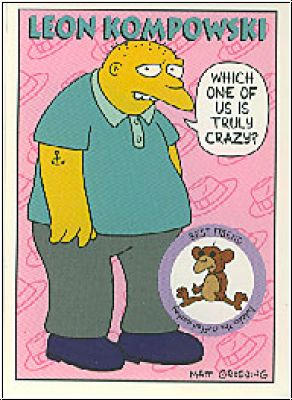 Simpsons 1994 SkyBox - No S 26 - Leon Kompowski