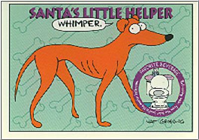 Simpsons 1994 SkyBox - No S 16 - Santa's Little Helper