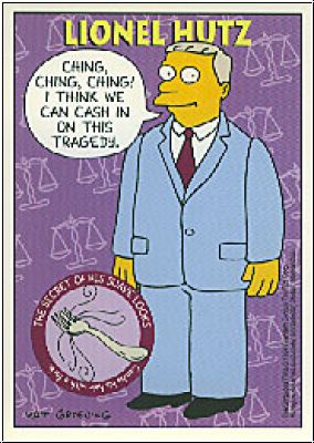 Simpsons 1994 SkyBox - No S 31 - Lionel Hutz