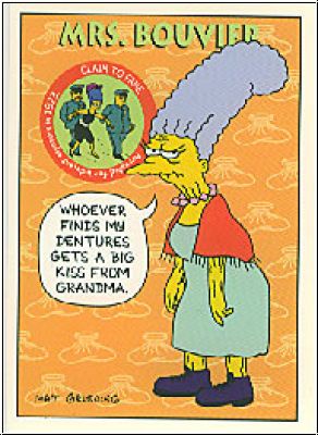 Simpsons 1994 SkyBox - No S 28 - Jacqueline Bouvier