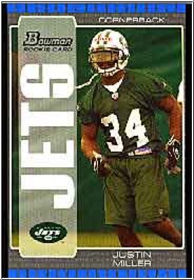 NFL 2005 Bowman - No 131 - Justin Miller