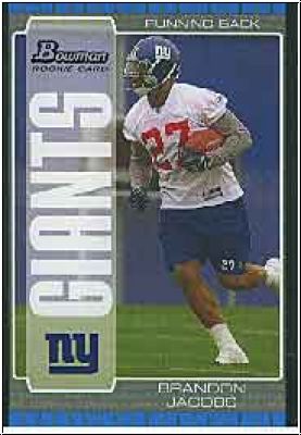 NFL 2005 Bowman - No. 122 - Brandon Jacobs