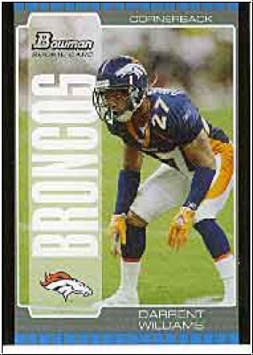 NFL 2005 Bowman - No. 259 - Darrent Williams