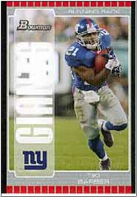 NFL 2005 Bowman Silver - No 21 - Tiki Barber