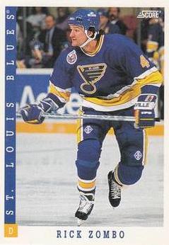 NHL 1993 / 94 Score - No 211 - Rick Zombo