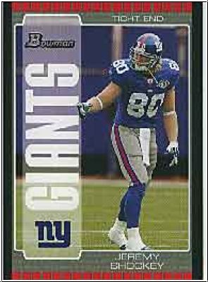 NFL 2005 Bowman - No. 85 - Jeremy Shockey