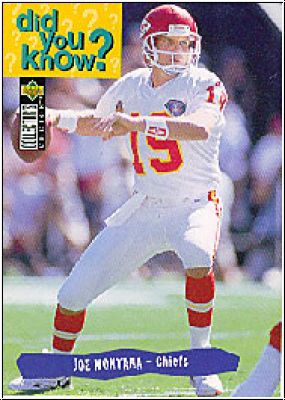 NFL 1995 Collector´s Choice - No 34 - Joe Montana
