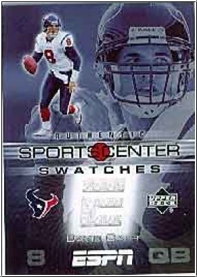 NFL 2005 Upper Deck ESPN Sports Center Swatches - Carr