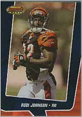 NFL 2005 Bowman´s Best Blue - No 6 - Rudi Johnson