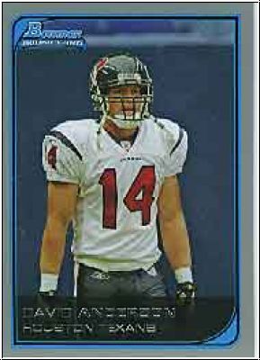 NFL 2006 Bowman - No. 245 - David Anderson