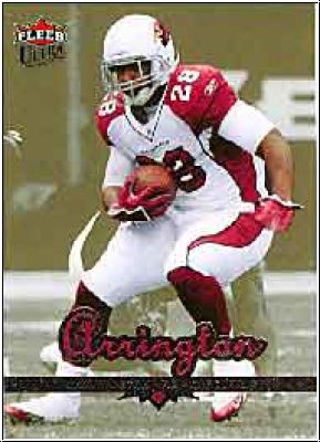 NFL 2006 Ultra Gold Medallion - No 6 - J.J. Arrington