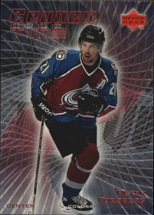 NHL 1999-00 Upper Deck Crunch Time - No CT-19 - Peter Forsberg