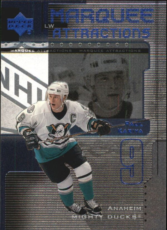 NHL 1999-00 Upper Deck Marquee Attractions - No MA2 - Paul Kariya