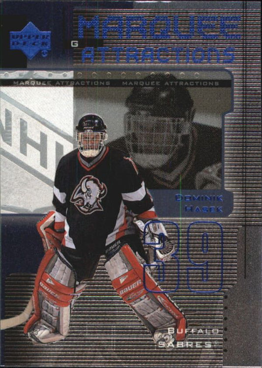 NHL 1999-00 Upper Deck Marquee Attractions - No MA5 - Dominik Hasek