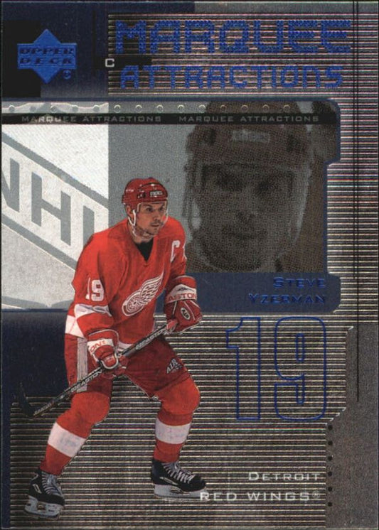 NHL 1999-00 Upper Deck Marquee Attractions - No MA9 - Steve Yzerman