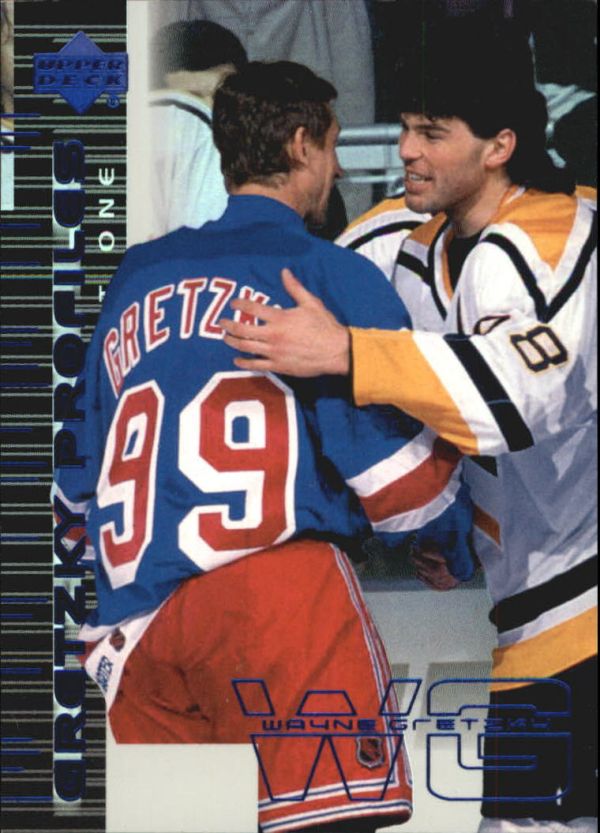 NHL 1999-00 Upper Deck Gretzky Profiles - No GP 8 - Wayne Gretzky / Mario Lemieux