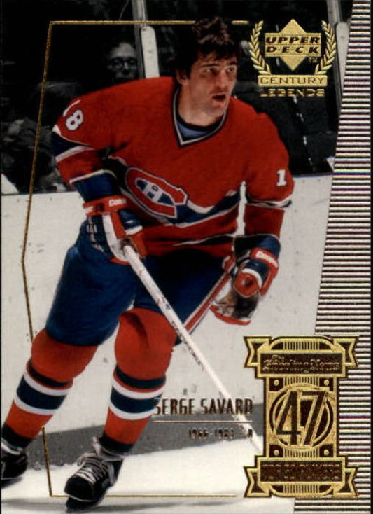 NHL 1999-00 Upper Deck Century Legends - No 47 - Savard