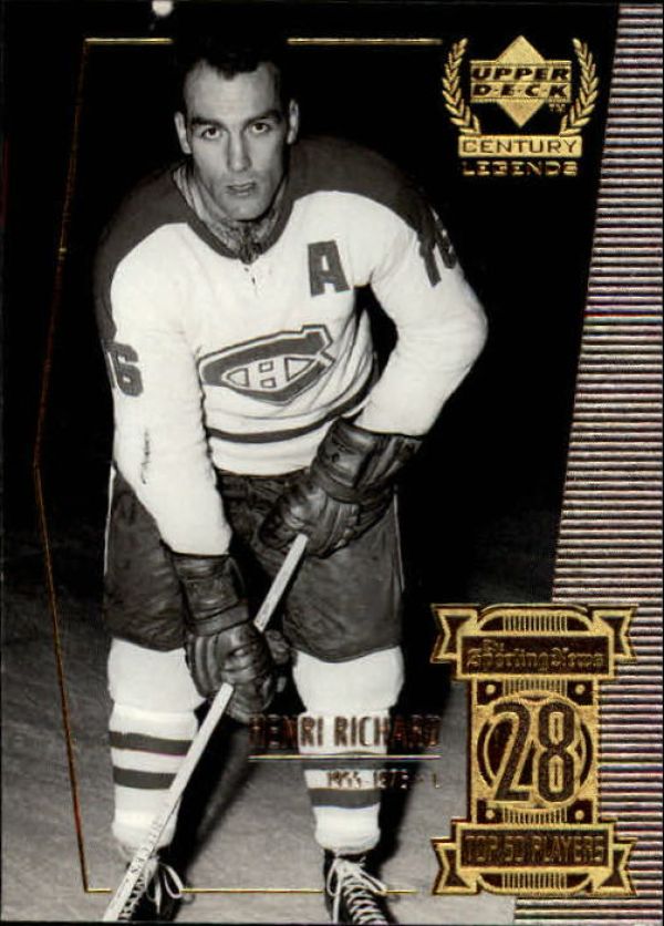 NHL 1999-00 Upper Deck Century Legends - No 28 - Richard