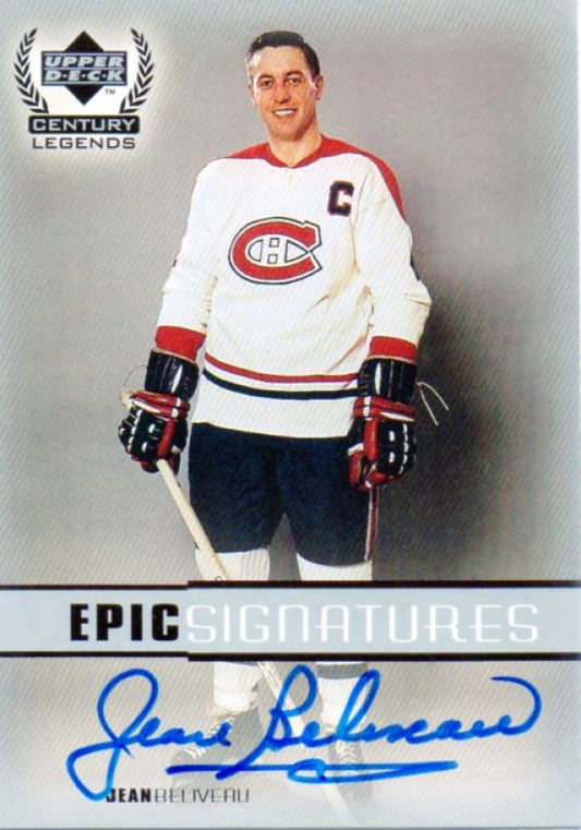 NHL 1999-00 Upper Deck Century Legends Epic Signatures - No JEB - Jean Beliveau