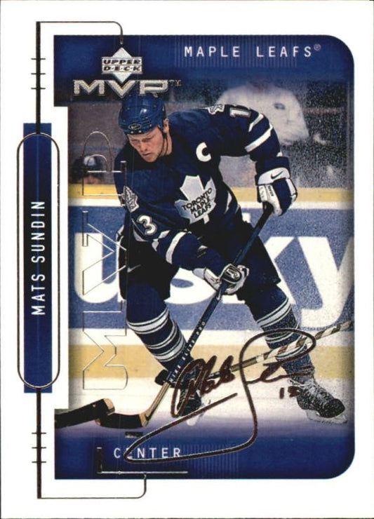 NHL 1999-00 Upper Deck MVP Silver Script - No 196 - Sundin