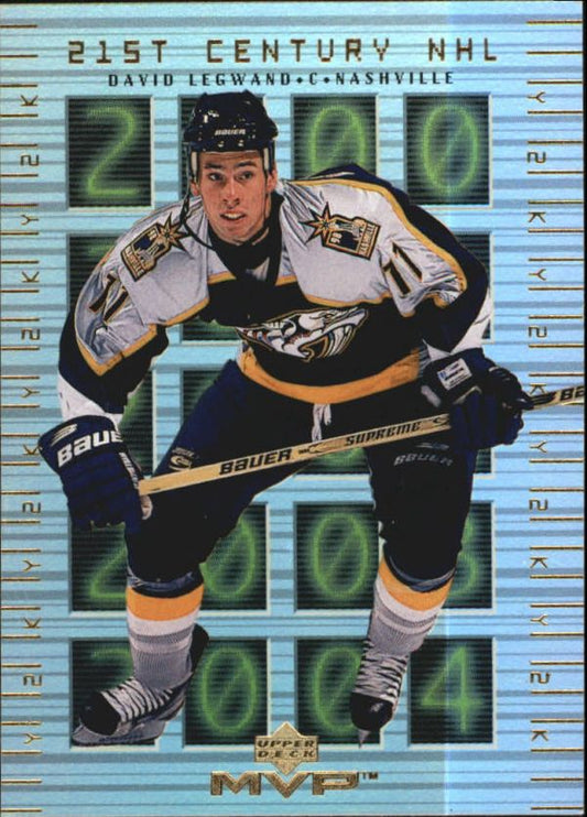 NHL 1999-00 Upper Deck MVP 21st Century NHL - No 21st-1 - David Legwand