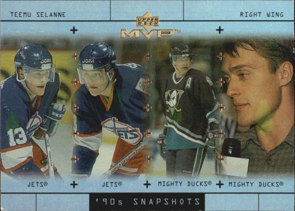 NHL 1999-00 Upper Deck MVP 90's Snapshots - No S8 - Teemu Selanne