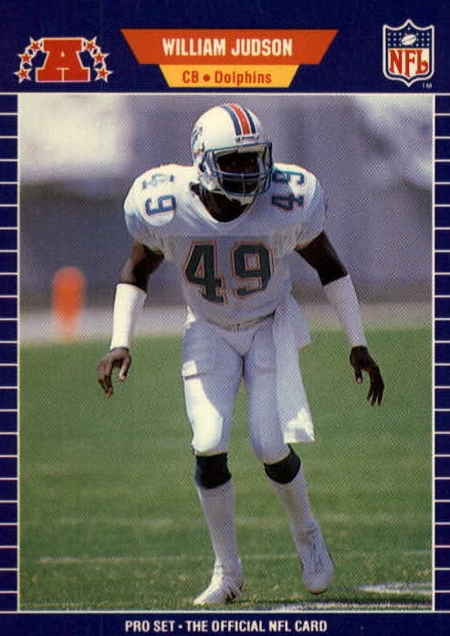 NFL 1989 ProSet - No 218 - William Judson