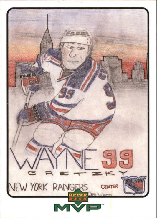 NHL 1999-00 Upper Deck MVP Draw Your Own Trading Card - No W38 - Wayne Gretzky