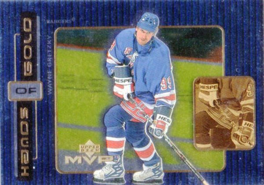 NHL 1999-00 Upper Deck MVP Hands of Gold - No H1 - Wayne Gretzky