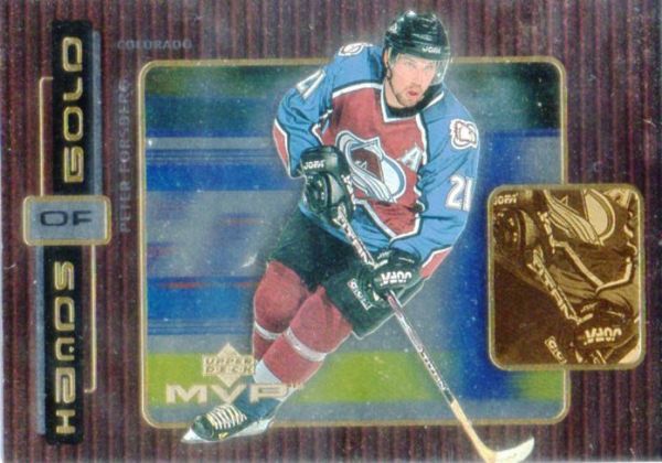 NHL 1999-00 Upper Deck MVP Hands of Gold - No H6 - Peter Forsberg