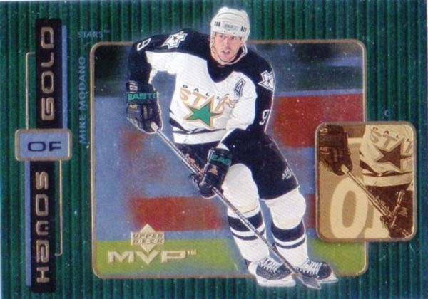 NHL 1999-00 Upper Deck MVP Hands of Gold - No H11 - Mike Modano