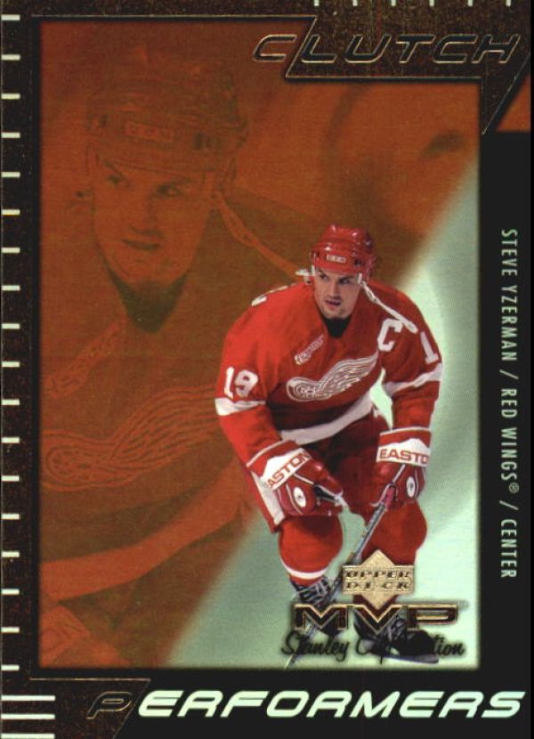 NHL 1999-00 Upper Deck MVP SC Edition Clutch Performers - No CP4 - Steve Yzerman