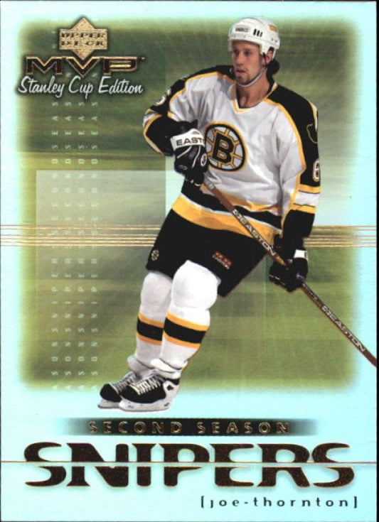 NHL 1999-00 Upper Deck MVP SC Edition Second Season Snipers - No SS2 - Joe Thornton