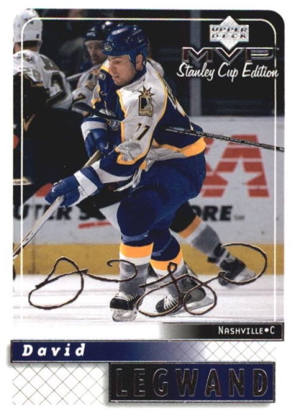 NHL 1999-00 Upper Deck MVP SC Edition Silver Script - No 97 - David Legwand